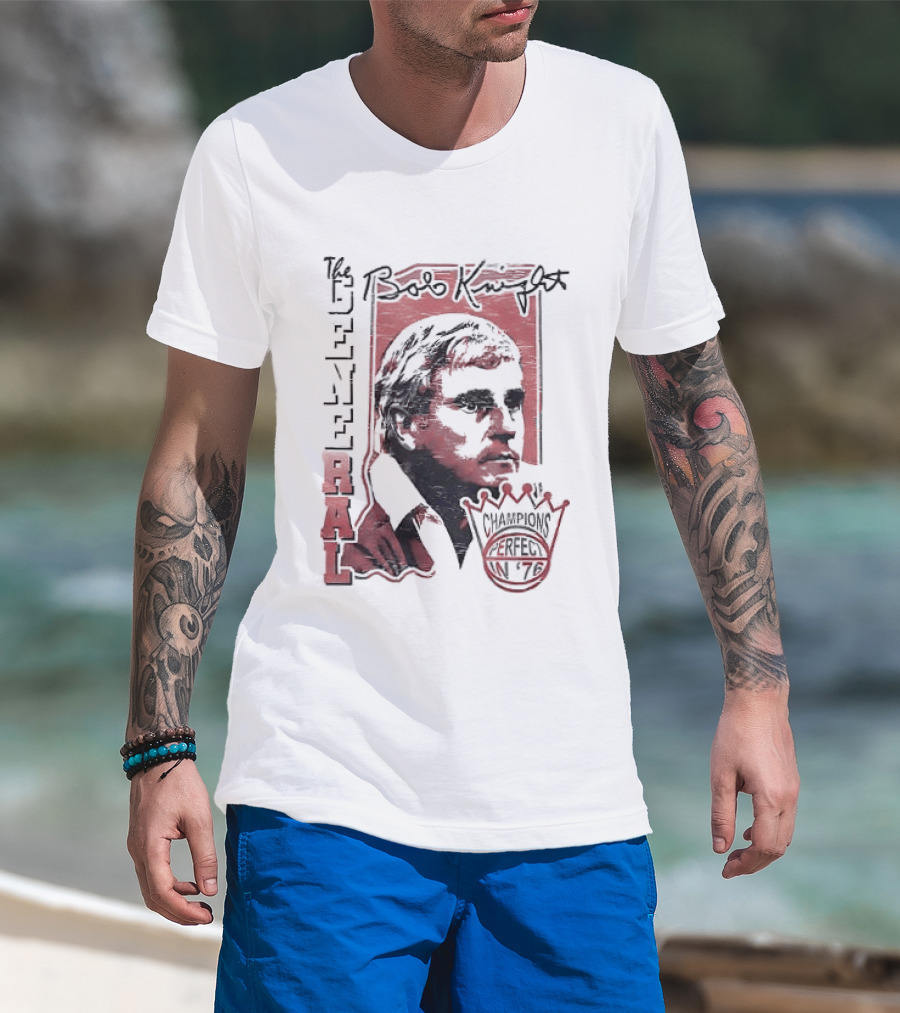 Bob Knight The General Champions Reflections 17 T-Shirt