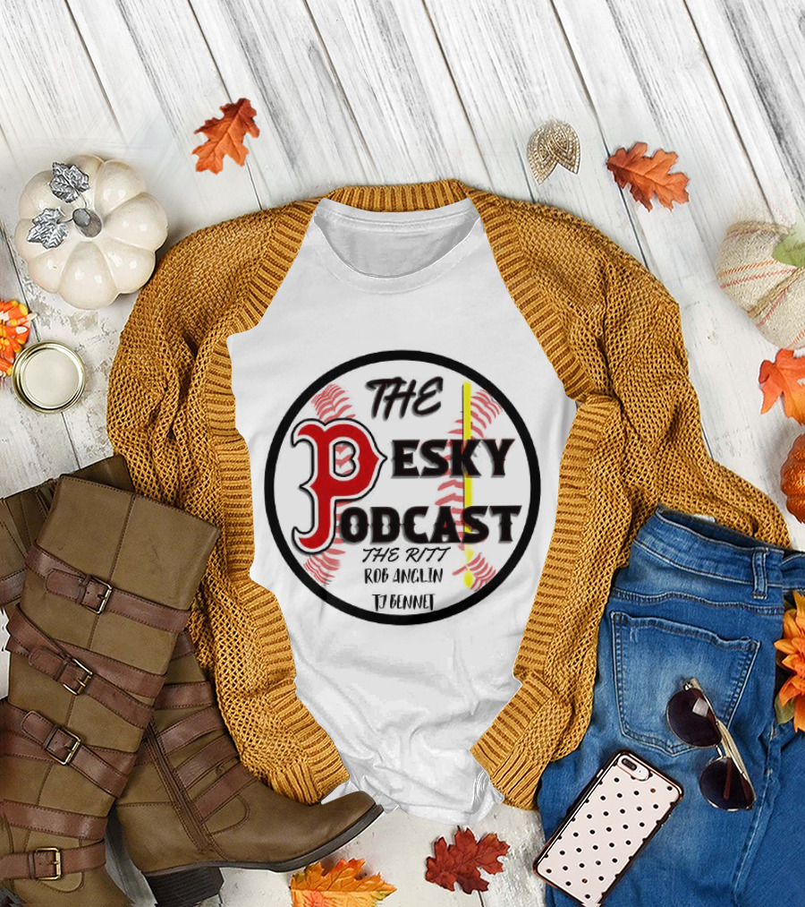 The Pesky Podcast The Ritt Rob Anglin Baseball T-Shirt