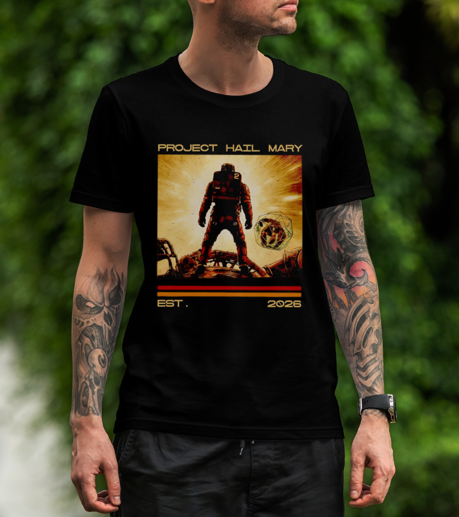 Andy Wei Project Hail Mary 2 Astronaut Est 2026 T-Shirt