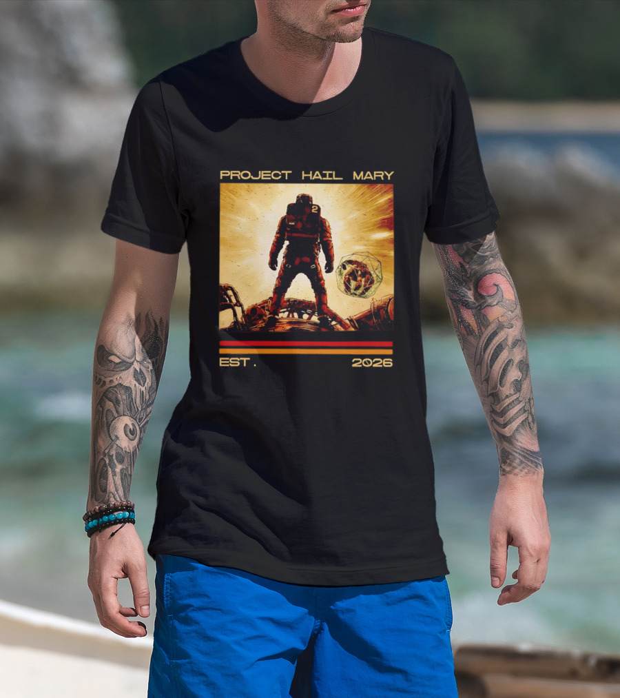 Andy Wei Project Hail Mary 2 Astronaut Est 2026 T-Shirt