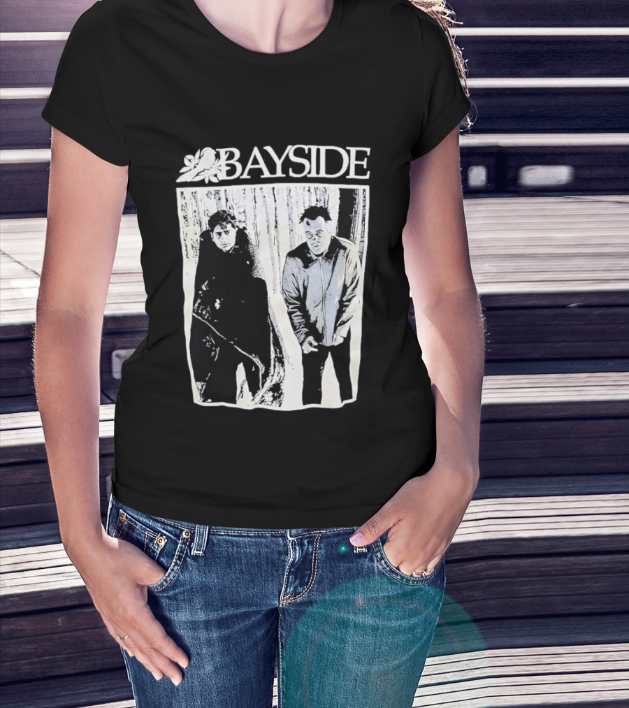 Bayside Band 25th Anniversary Black And White Image T-Shirt