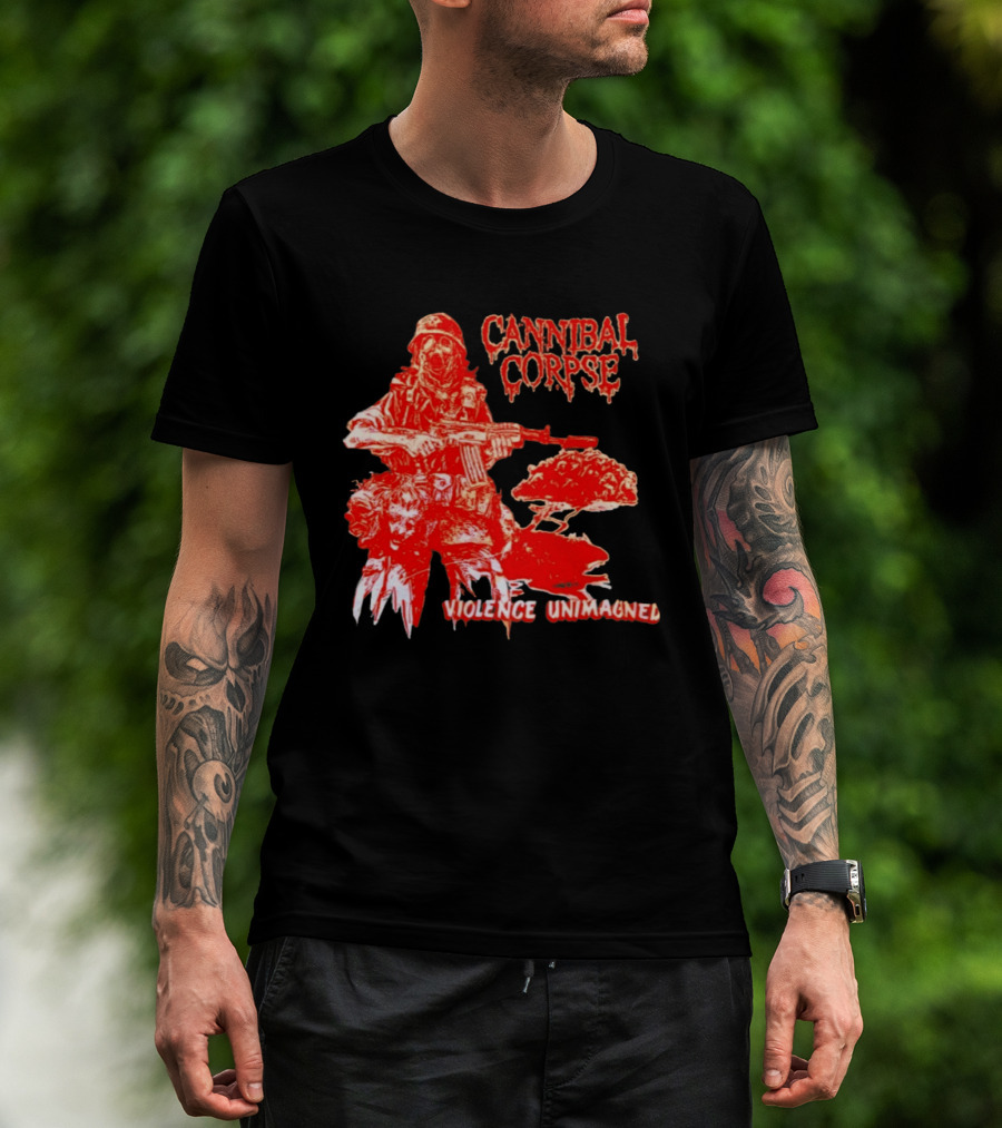 Cannibal Corpse Violence Unimagined Skeleton Soldier Album Merch T-Shirt