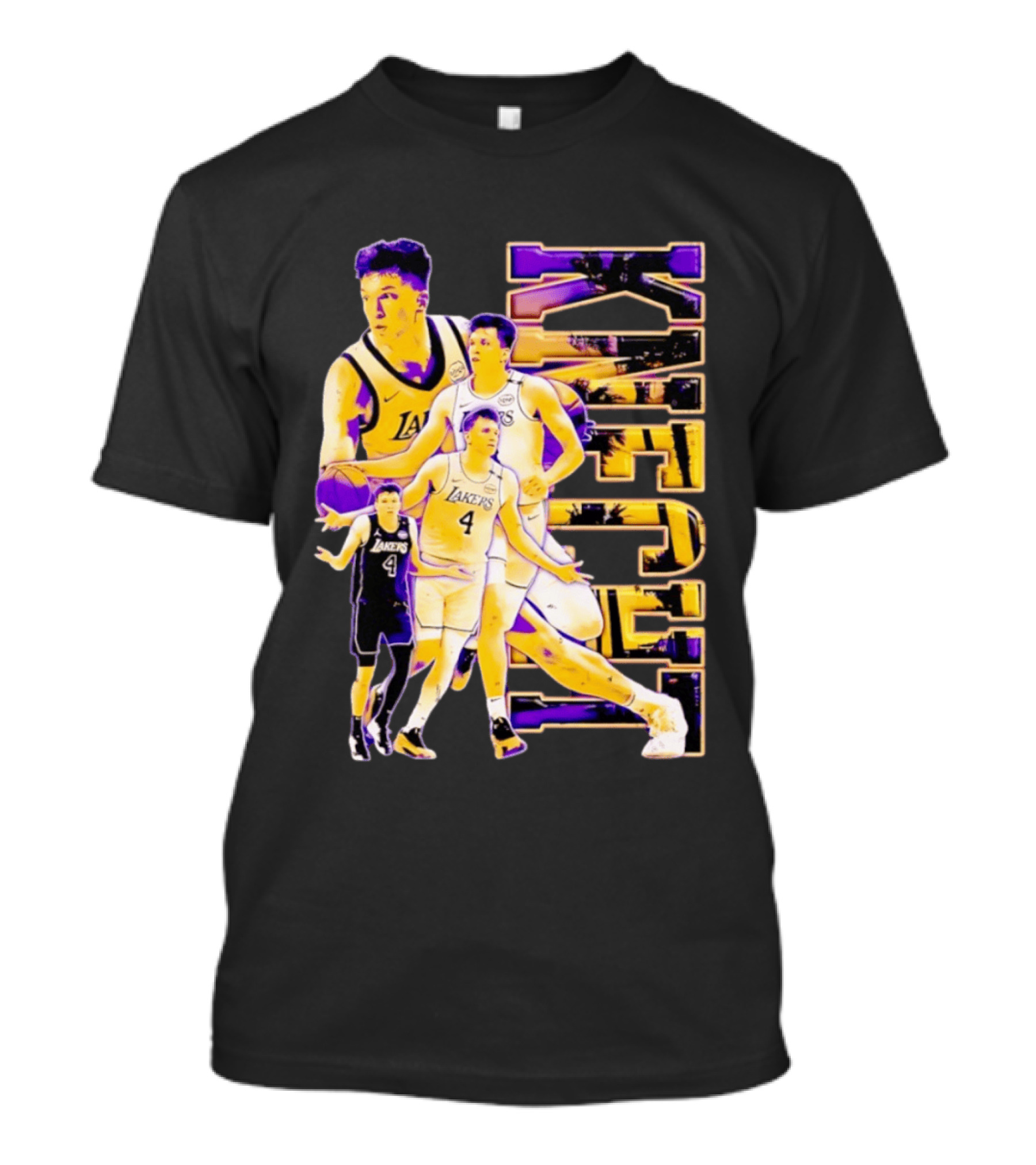 Dalton Knecht Los Angeles Lakers Basketball Lakers 4 T-Shirt