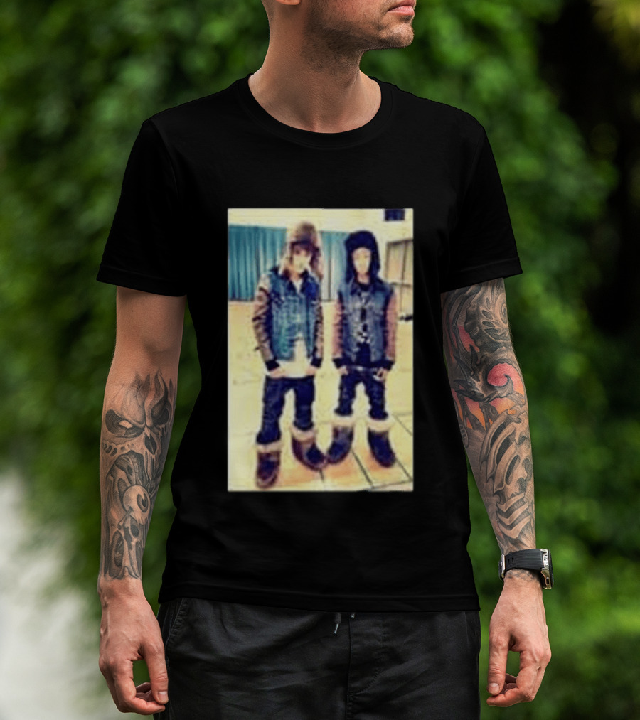 Justin Bieber Jaden Smith Never Say Never Denim And Fur Outfits T-Shirt