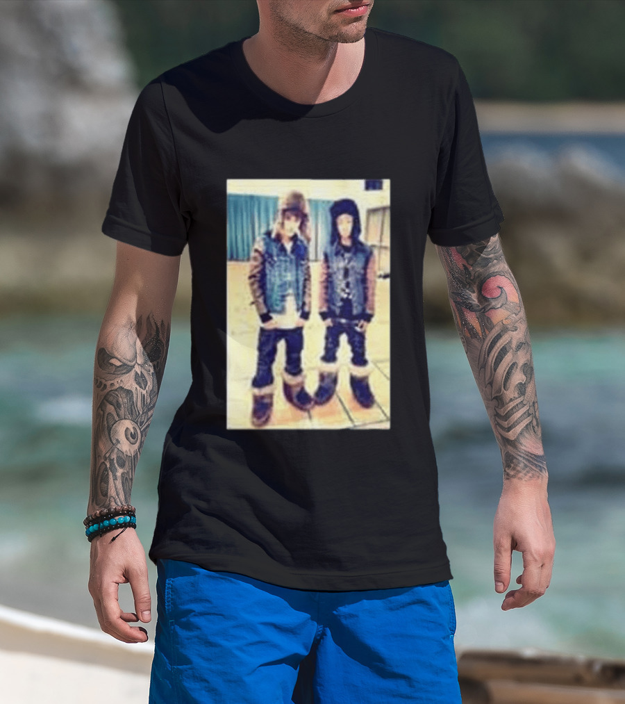 Justin Bieber Jaden Smith Never Say Never Denim And Fur Outfits T-Shirt