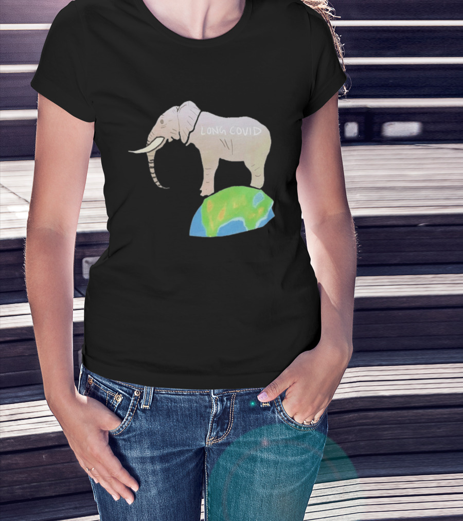 Elephant Long Covid Earth T-Shirt