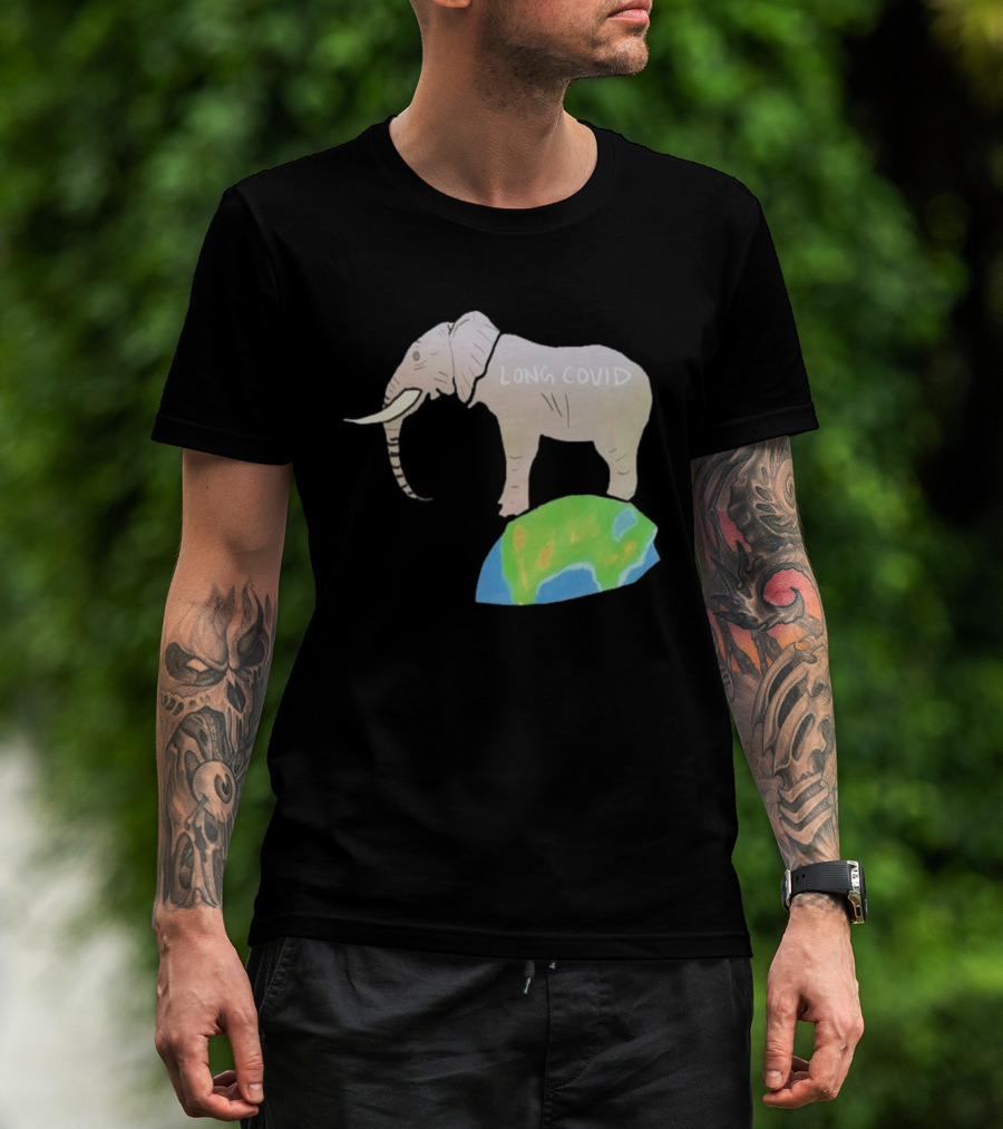 Elephant Long Covid Earth T-Shirt