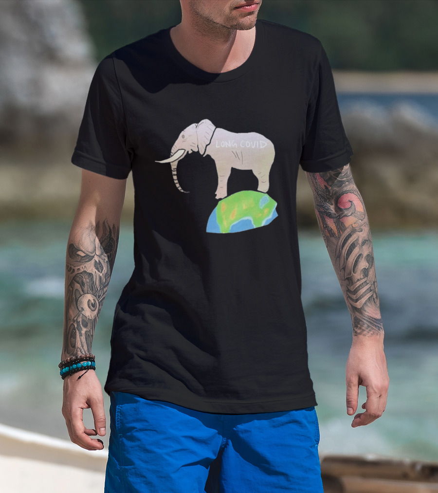 Elephant Long Covid Earth T-Shirt