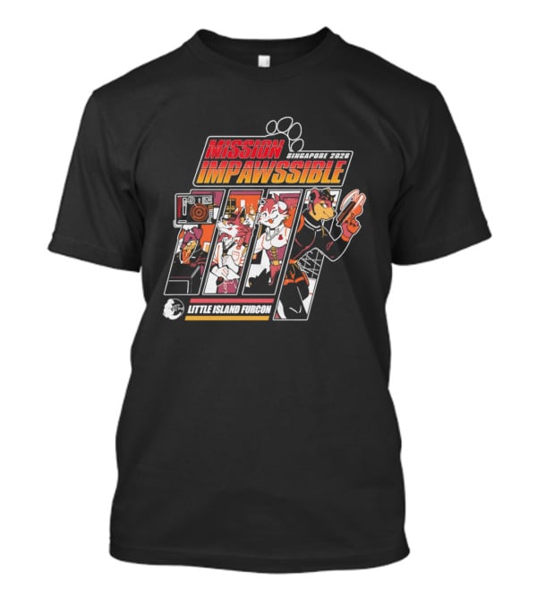Mission Impawssible Little Island Furcon 2026 Singapore Pawprint Spy T-Shirt