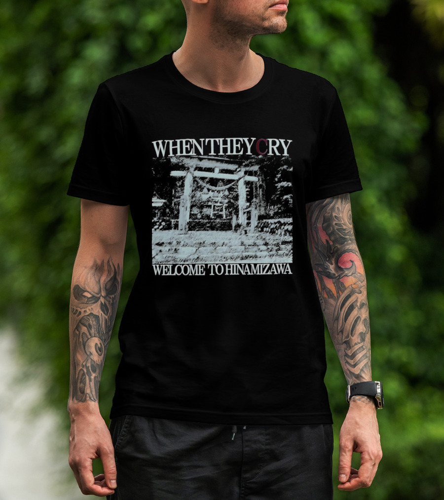 When They Cry Welcome To Hinamizawa Torii Gate Symbolism T-Shirt