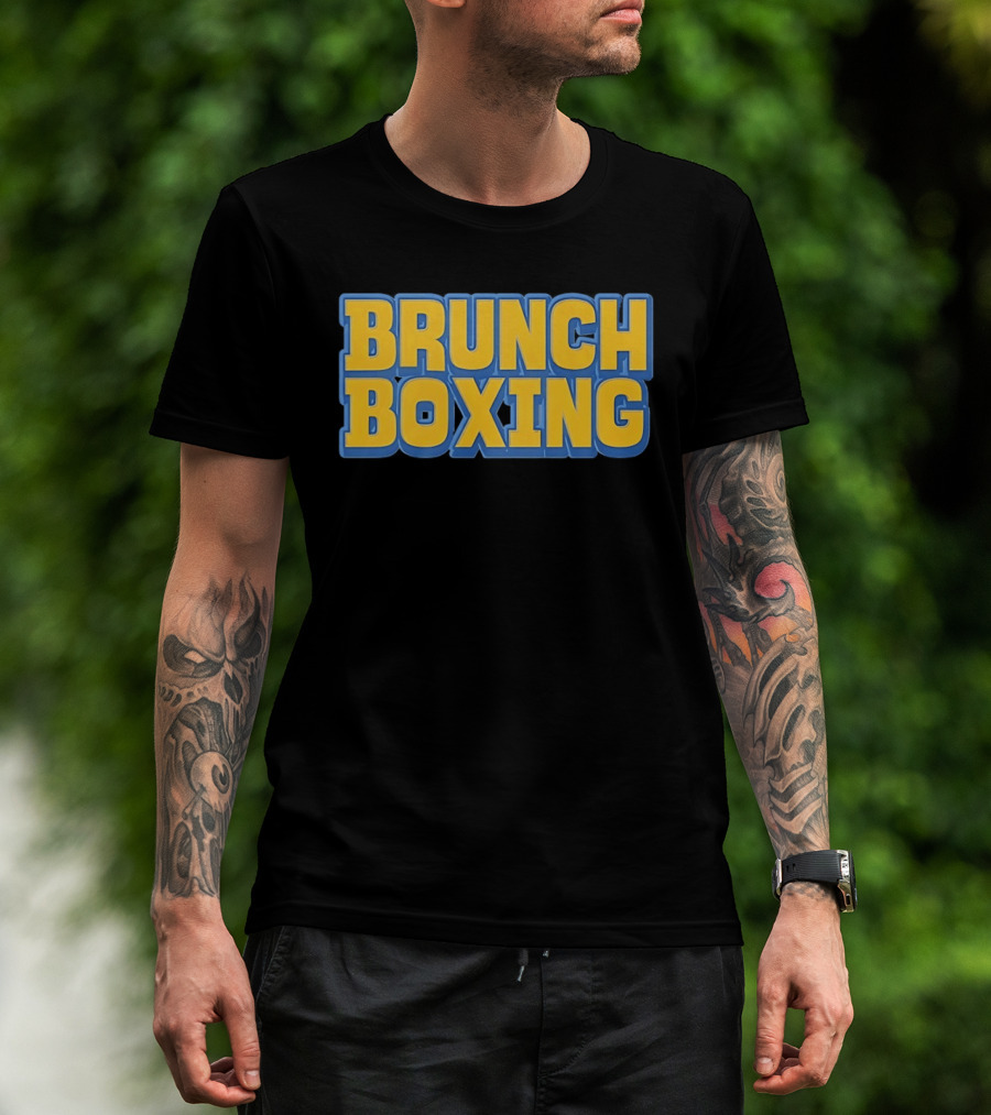 Brunch Boxing Bold Yellow And Blue T-Shirt