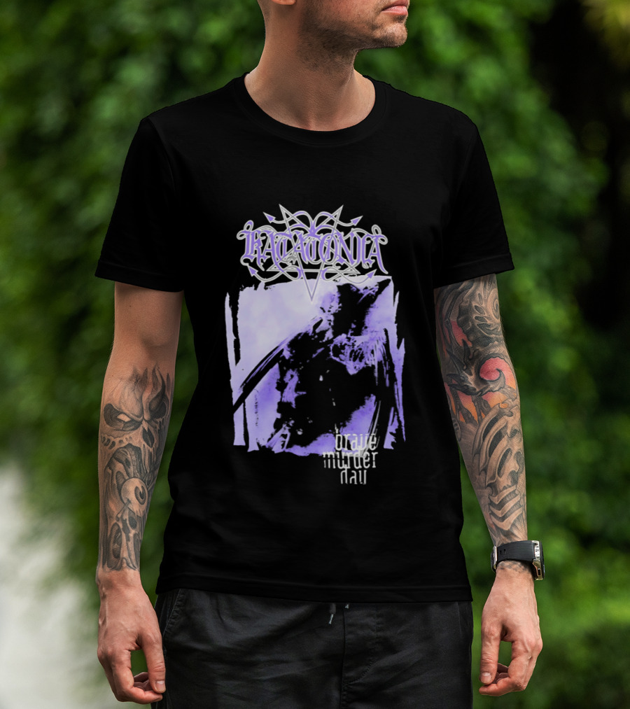 Katatonia Brave Murder Day Album Cover Art Purple Abstract T-Shirt