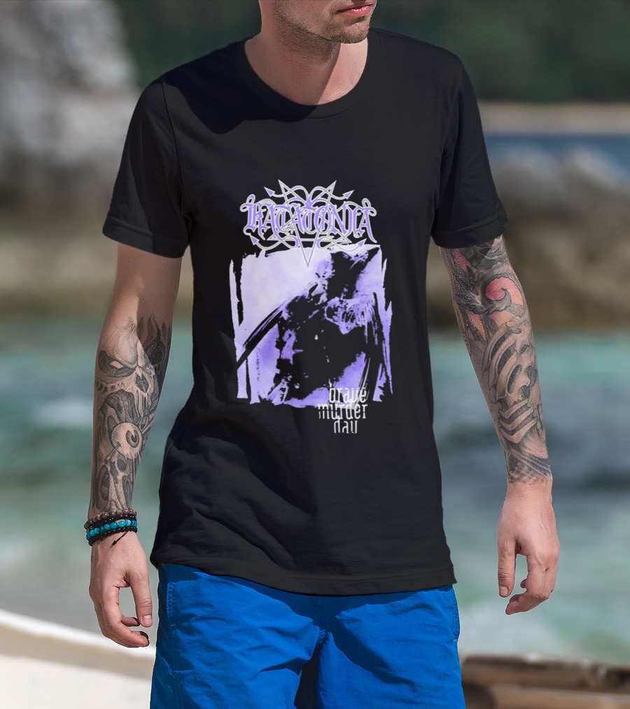 Katatonia Brave Murder Day Album Cover Art Purple Abstract T-Shirt