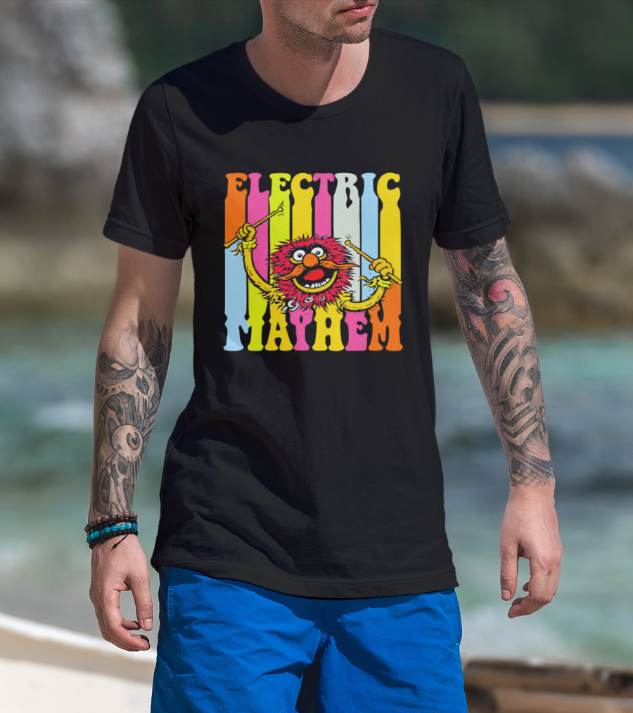 Electric Mayhem Muppets Dr. Teeth Animal Drummer T-Shirt