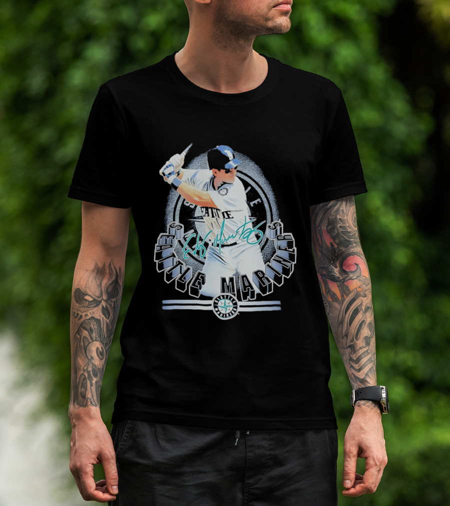 Seattle Mariners Edgar Martinez Signature Baseball Legend T-Shirt