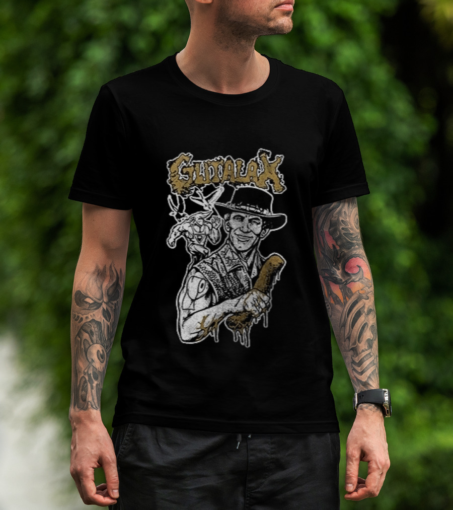 Gutalax Smear Campaign Dates Schedule Crocodile Dundee T-Shirt