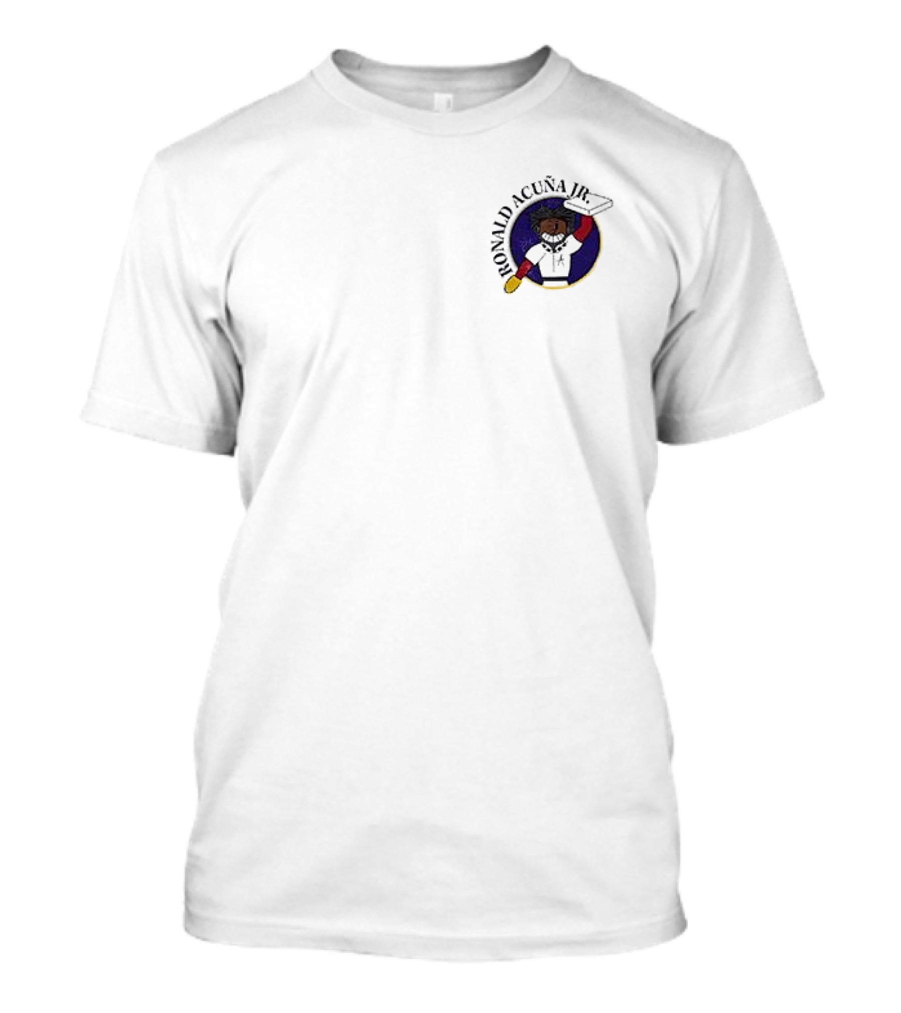 Atlanta Braves Ronald Acuña Jr Cartoon Character In Summer Vibes T-Shirt