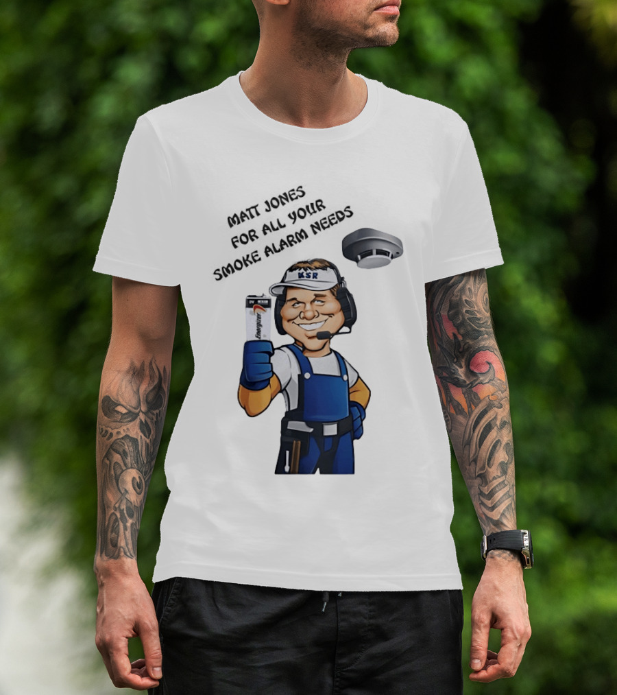 Matt Jones Smoke Alarm Expert KSR Kentucky Sports Radio T-Shirt