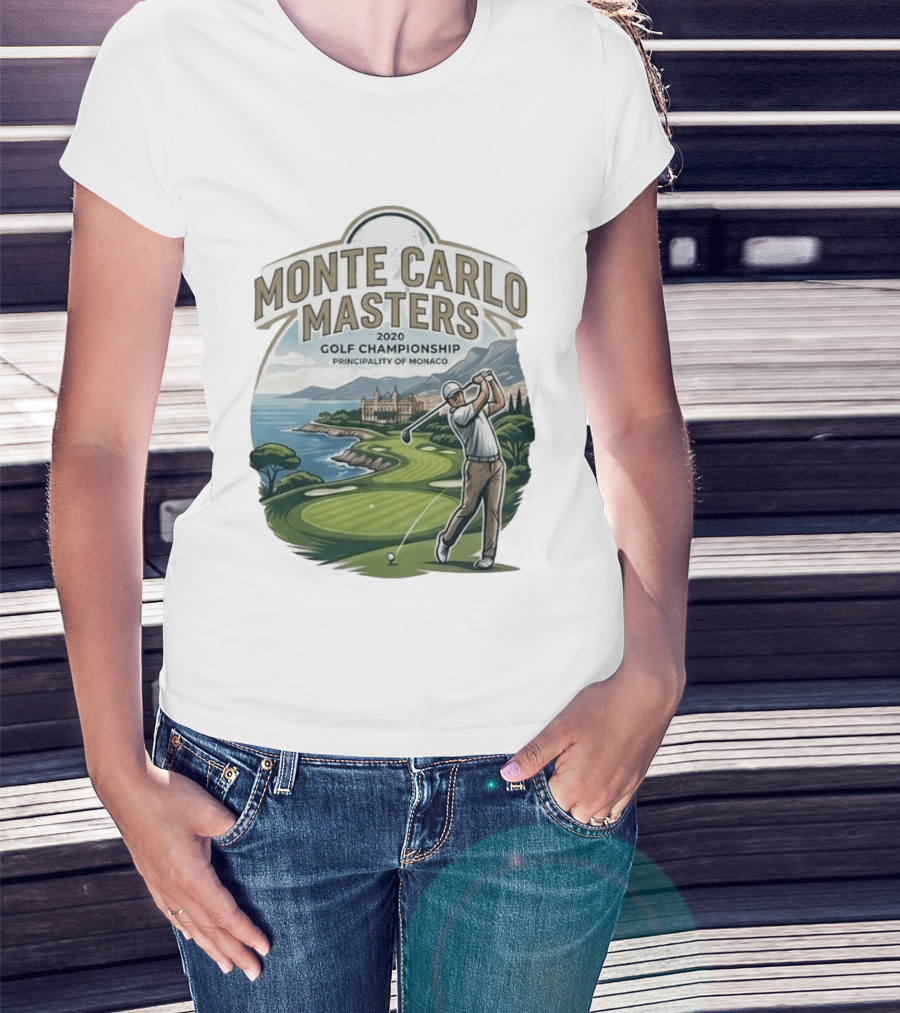 Monte Carlo Masters 2020 Golf Championship Principality Of Monaco T-Shirt