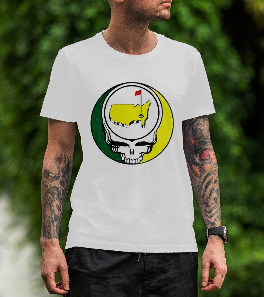 Masters Tournament 2026 Grateful Dead Skull Country Map Flag T-Shirt