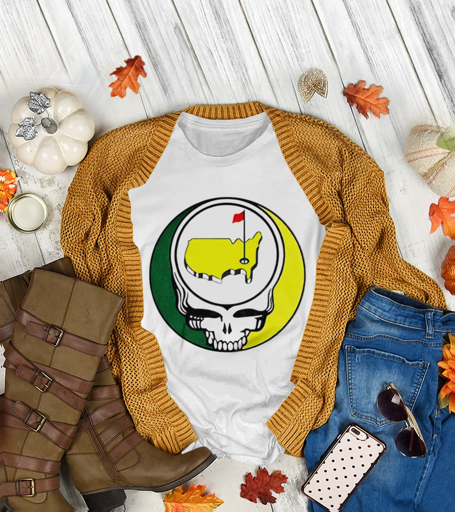 Masters Tournament 2026 Grateful Dead Skull Country Map Flag T-Shirt