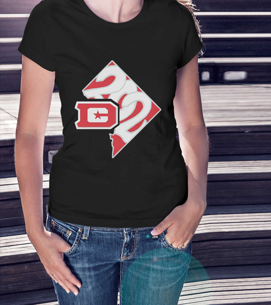 2026 UFL DC Defenders 202 Area Code Map T-Shirt