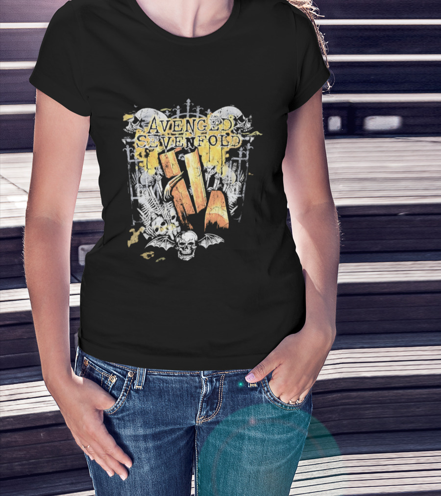 Avenged Sevenfold Skeleton Bat Skull T-Shirt