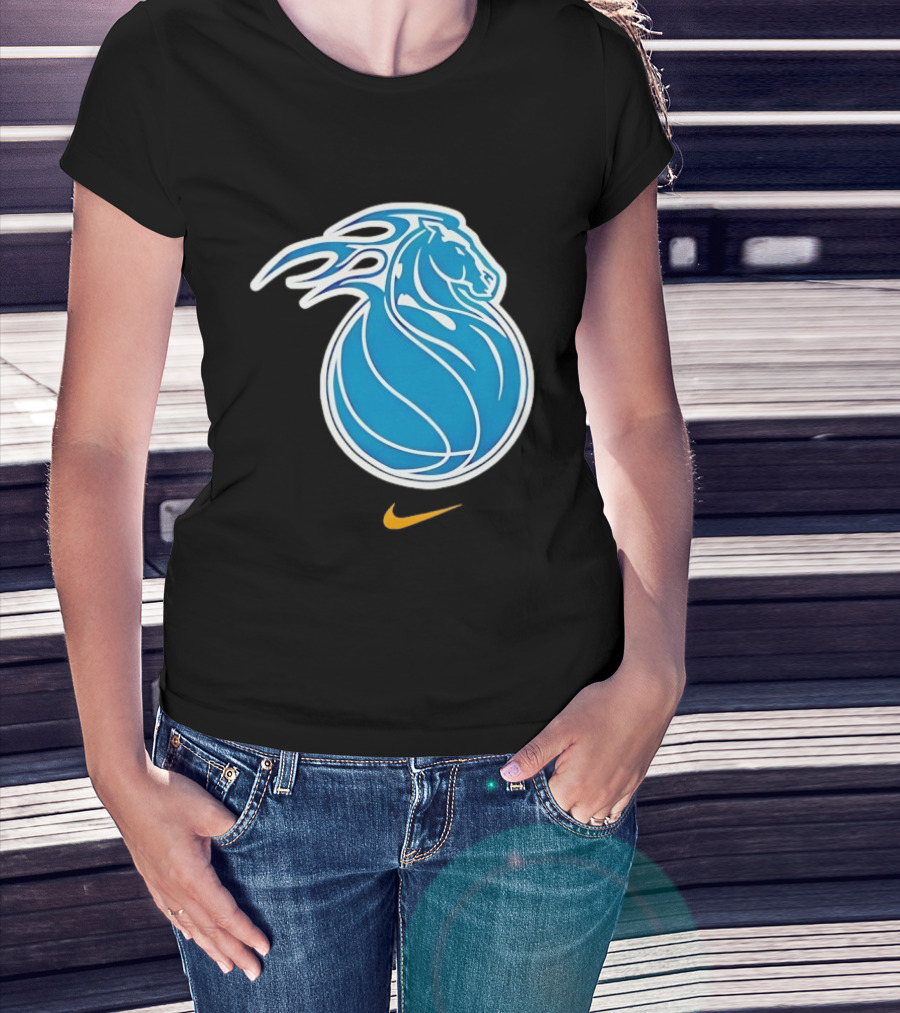 Detroit Pistons City Edition 2025 26 Nike Basketball Horse Concept T-Shirt
