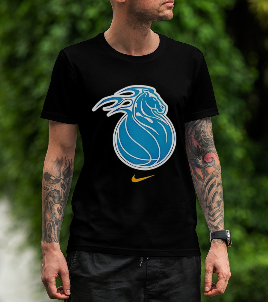 Detroit Pistons City Edition 2025 26 Nike Basketball Horse Concept T-Shirt