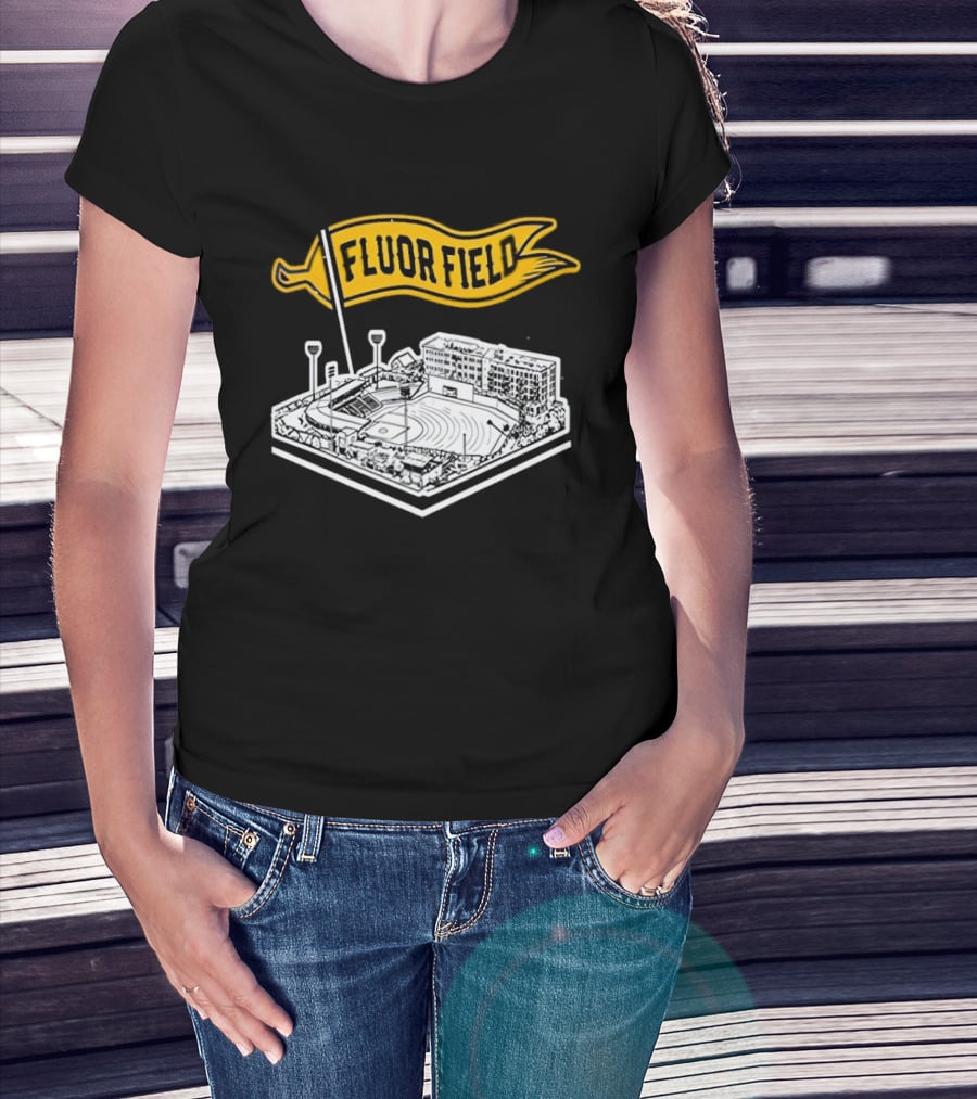 Fluor Field Greenville Drive Baseball Stadium Flag T-Shirt
