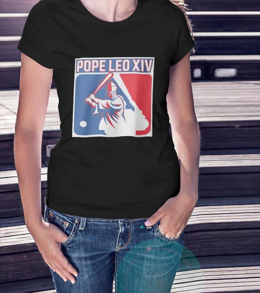Pope Leo XIV Baseball Catholic MLB T-Shirt
