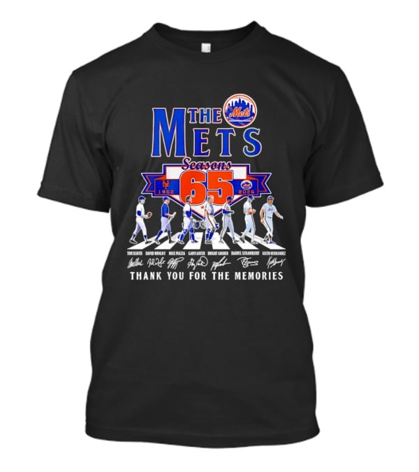 The Mets 65 Seasons 1962 2026 Thank You For The Memories T-Shirt