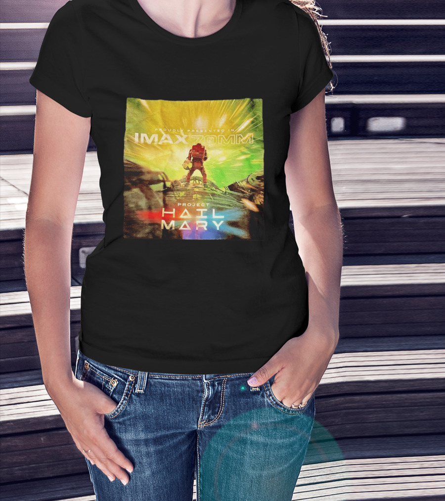Proudly Presented Imax Zomm Project Hail Mary Space Adventure T-Shirt