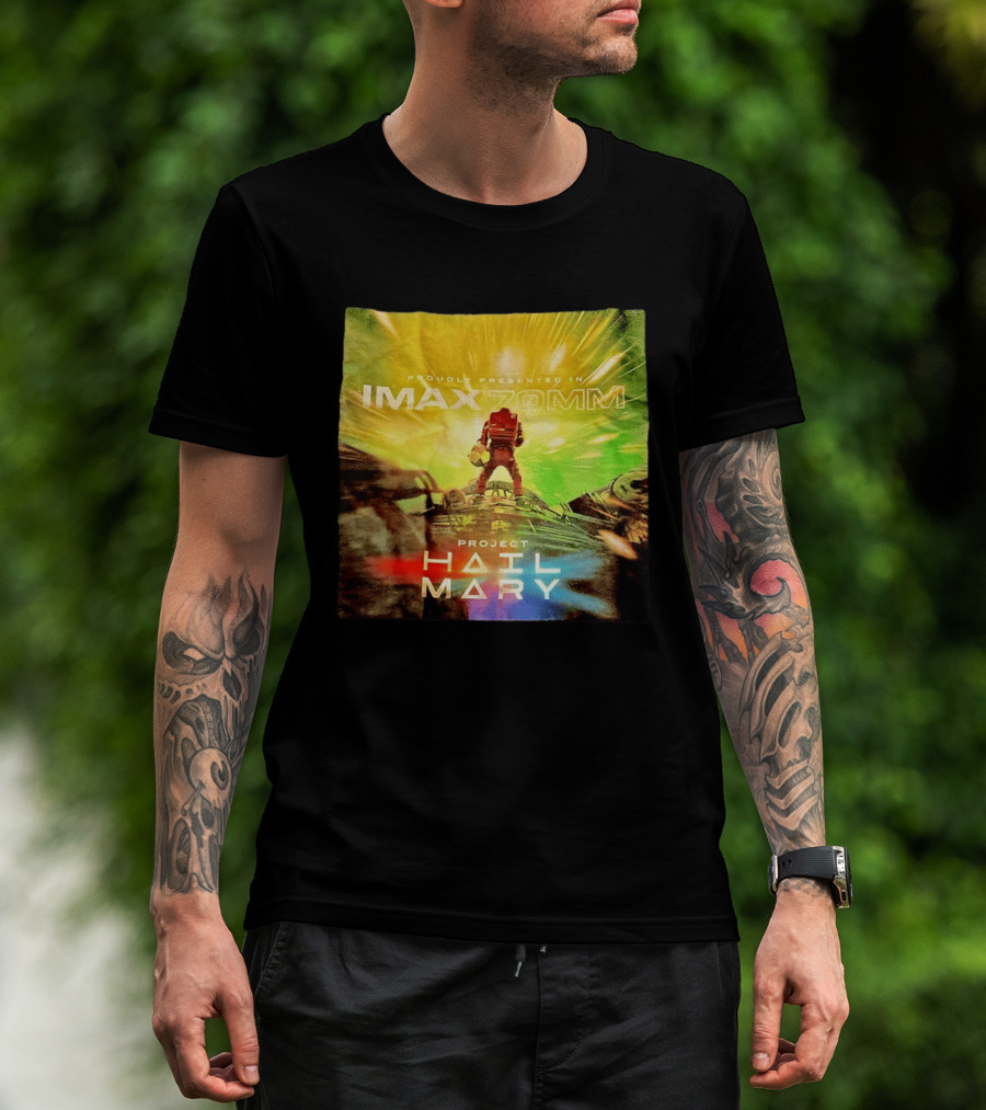Proudly Presented Imax Zomm Project Hail Mary Space Adventure T-Shirt