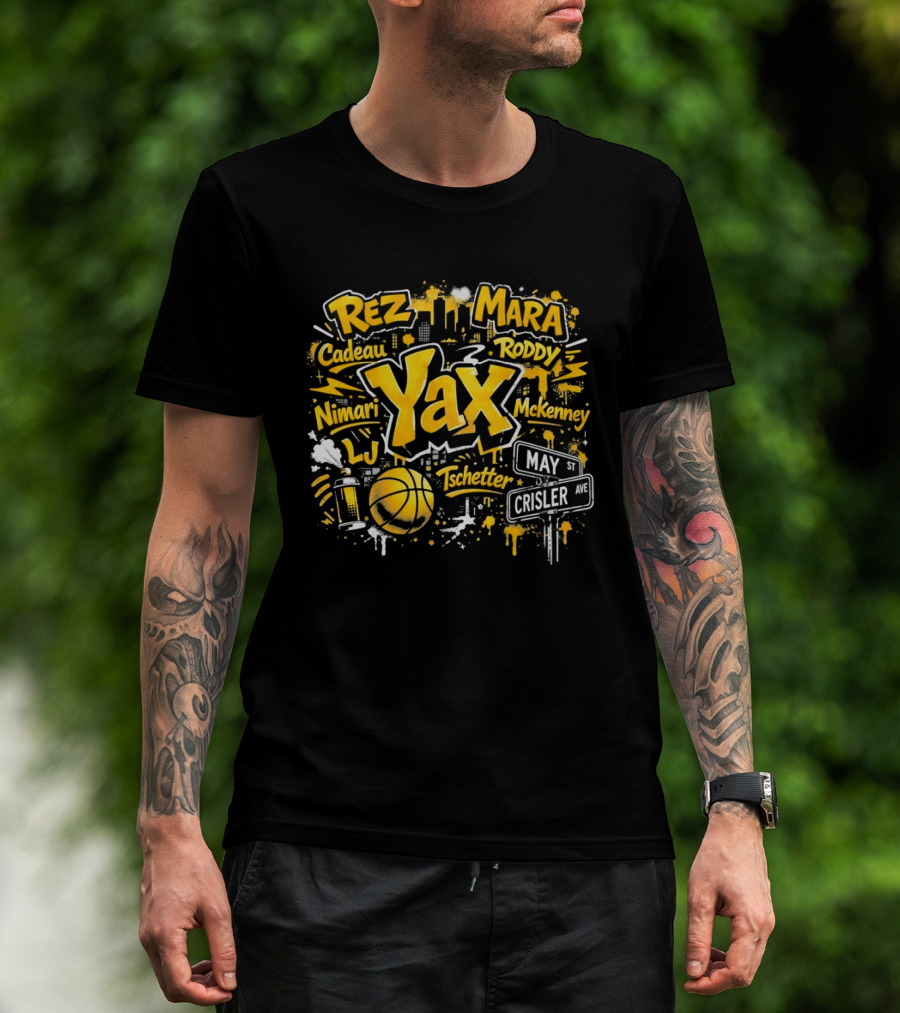 Rez Mara Cadeau Roddy Yax Nimari McKenney LJ Tschetter Basketball May Crisler T-Shirt