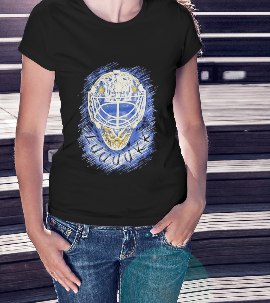 Ukko Pekka Luukkonen Buffalo Sabres Helmet Luuuukk Hockey T-Shirt