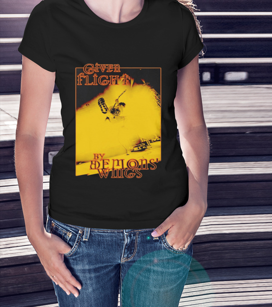 Given Flight By Demons' Wings Guitarist Jumping With Electric Energy T-Shirt