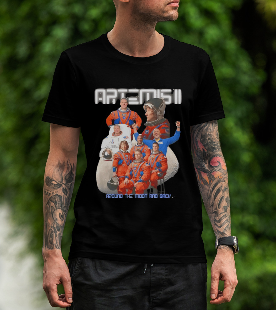 Artemis II Crew Around The Moon Mission T-Shirt