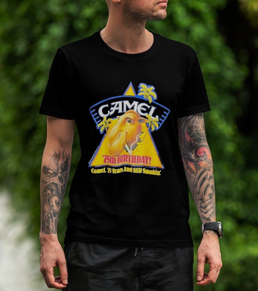 Camel 75th Birthday 75 Years And Still Smokin T-Shirt