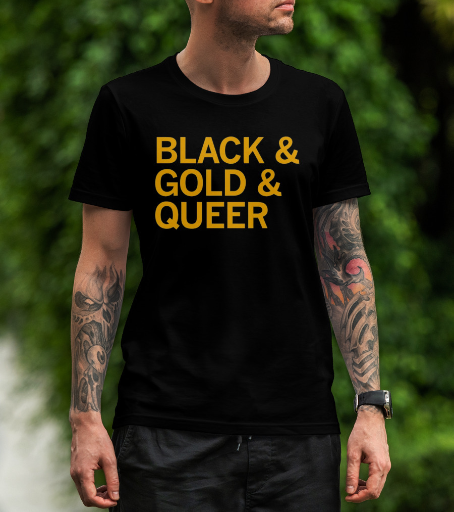 Black And Gold And Queer T-Shirt