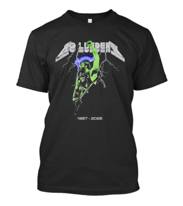 Bo Lueders 1987 2026 Lightning Bolt Raised Arm T-Shirt