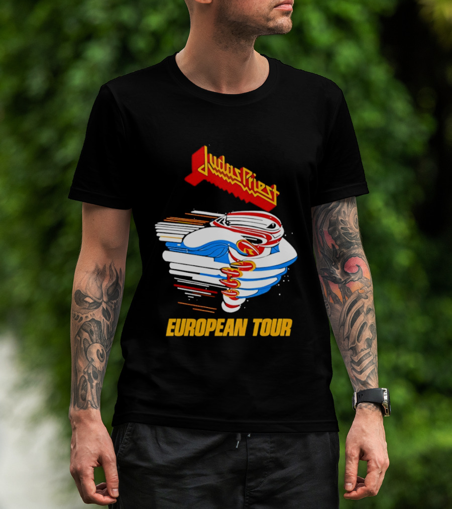 Judas Priest Turbo 40th Anniversary European Tour 1986 T-Shirt