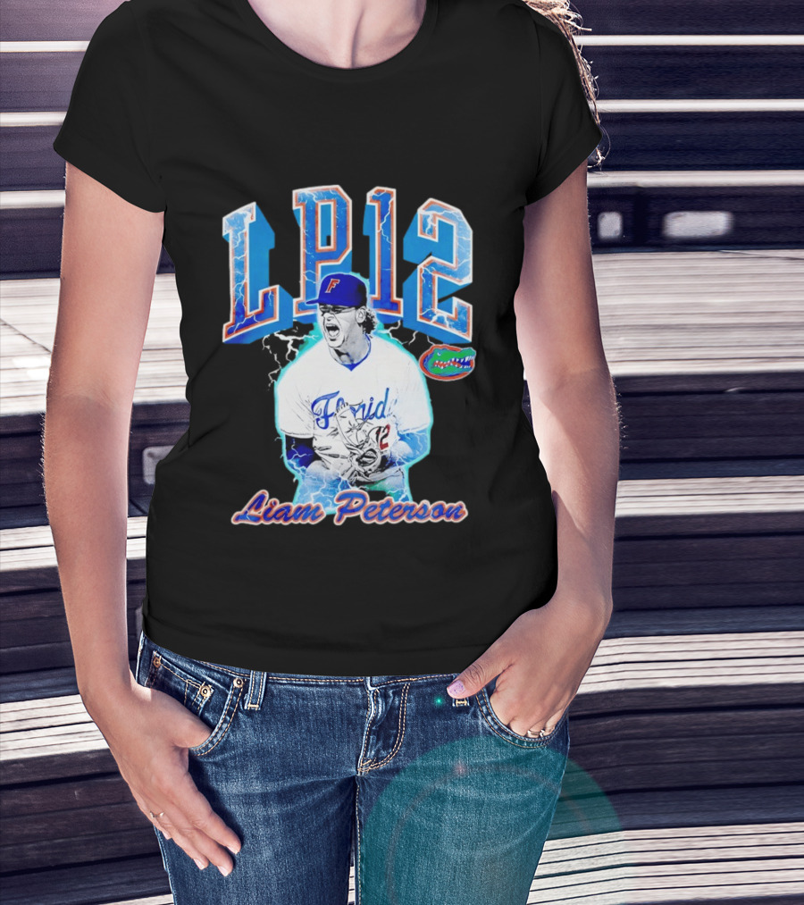 Liam Peterson LP12 Florida Gators Baseball Player T-Shirt