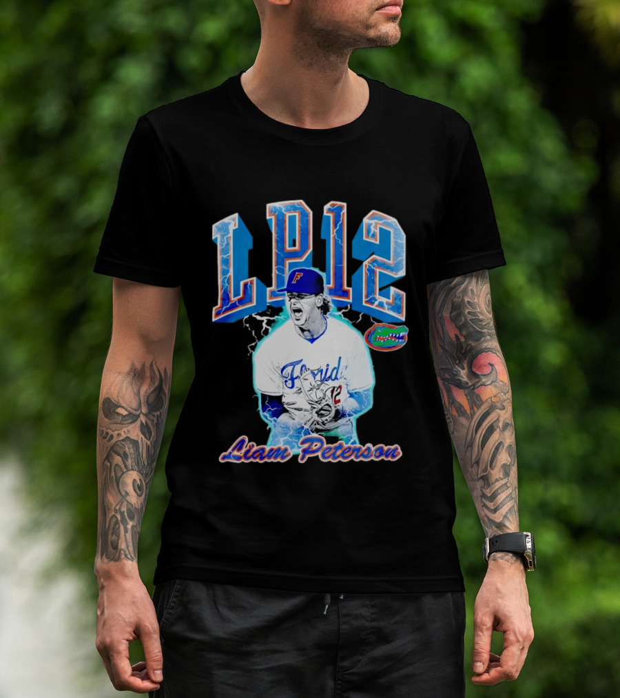 Liam Peterson LP12 Florida Gators Baseball Player T-Shirt