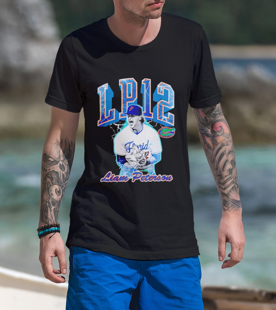 Liam Peterson LP12 Florida Gators Baseball Player T-Shirt