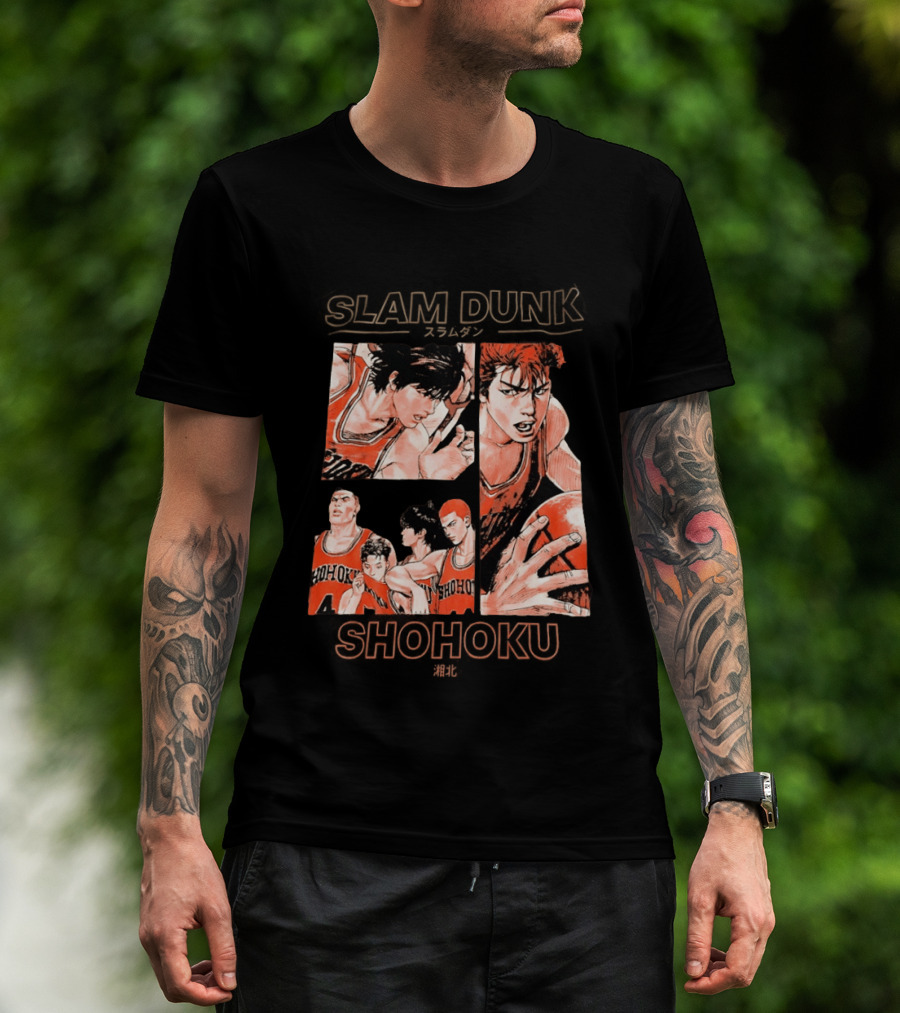 Slam Dunk Shohoku Basketball Anime Characters Manga T-Shirt