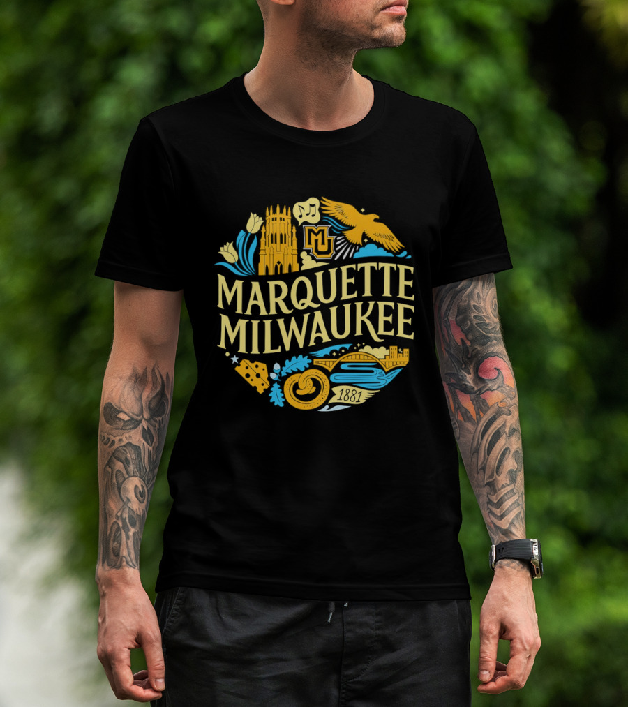 Marquette Milwaukee Golden Eagles MU 1881 T-Shirt
