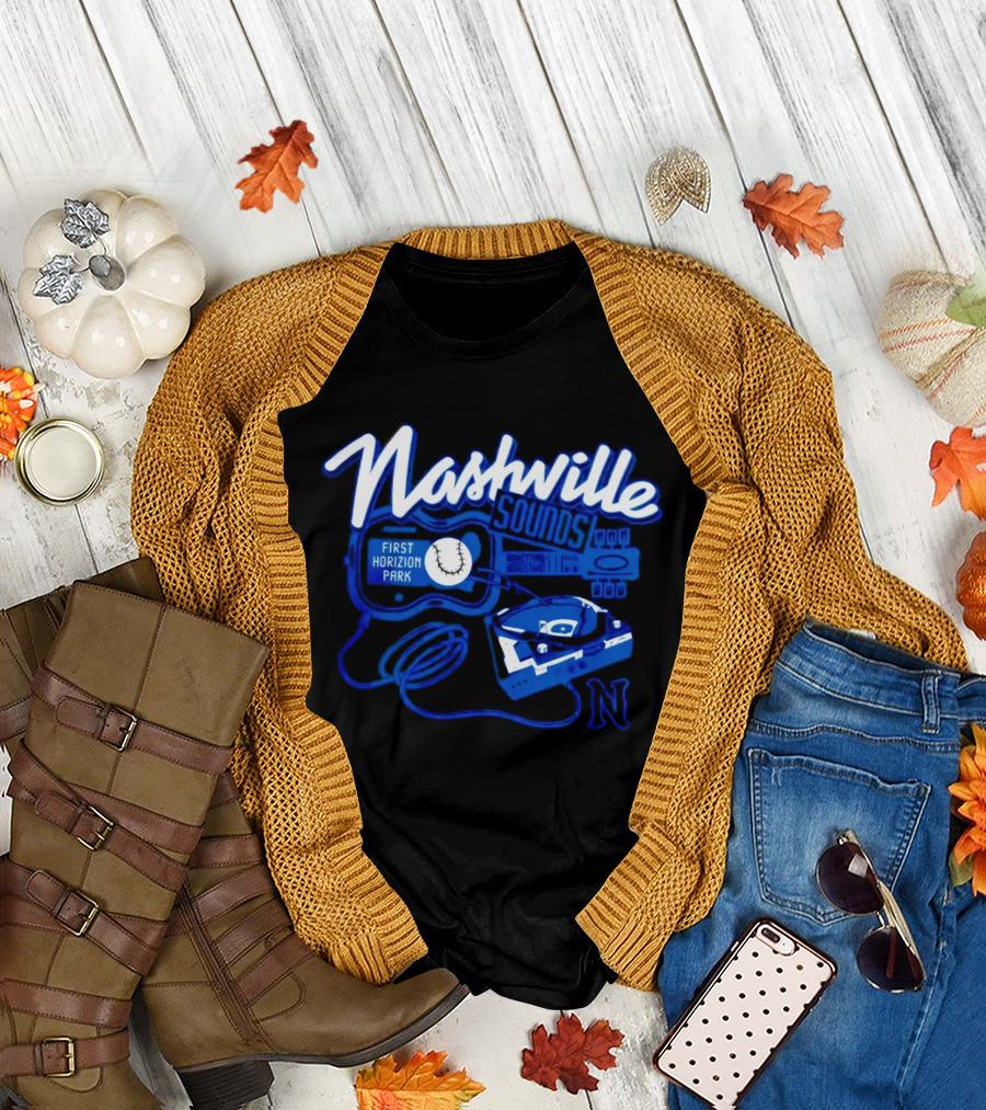 Nashville Sounds First Horizon Park Guitar Music T-Shirt