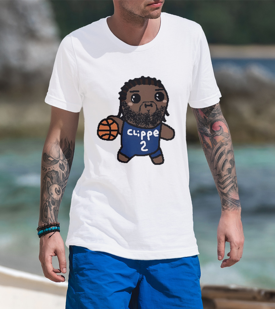 Kawaii Leonard Clipper 2 Los Angeles Cartoon Basketball T-Shirt