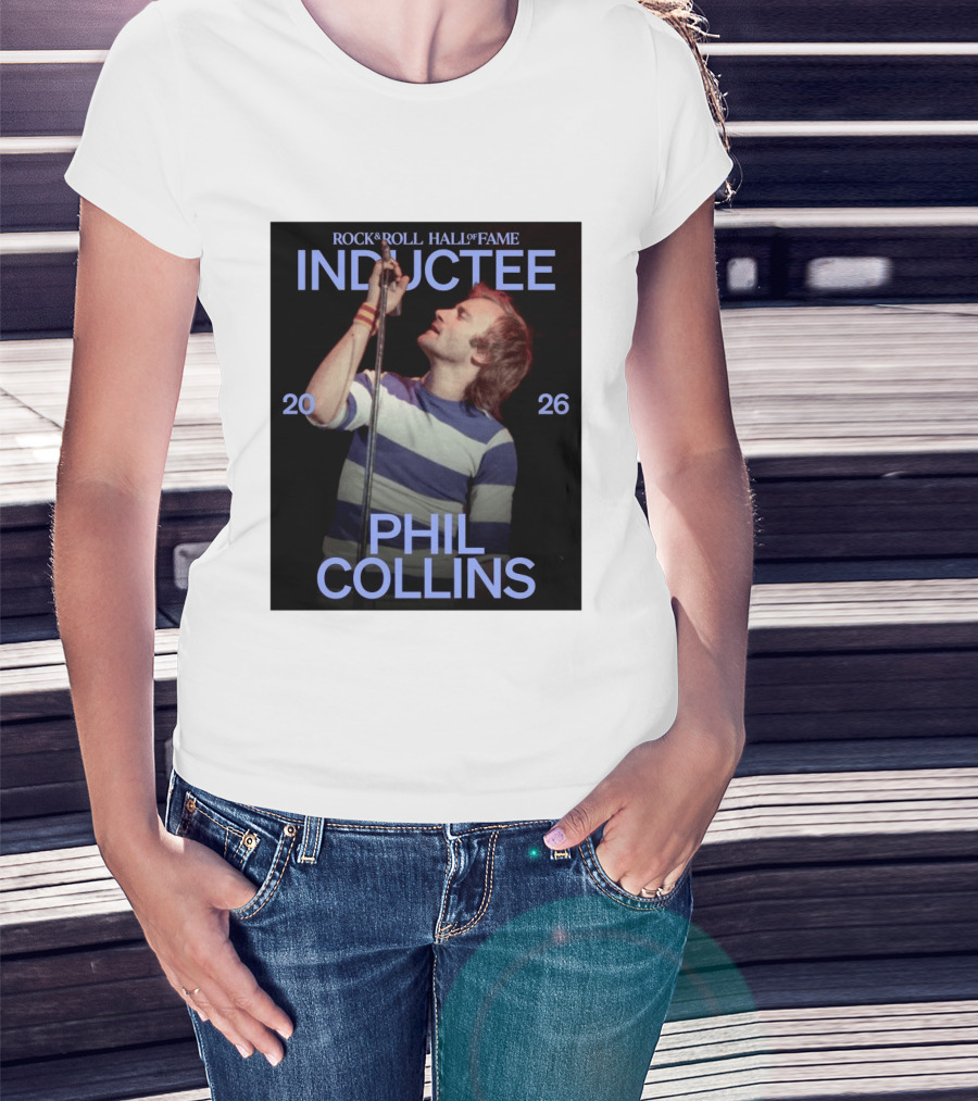 Rock Roll Hall Of Fame 2026 Inductee Phil Collins T-Shirt